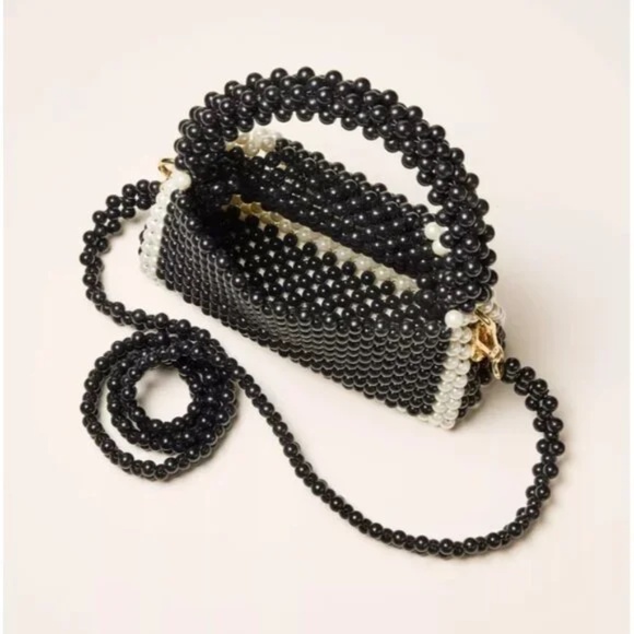 Colorblock Beaded Crossbody Bag - kate spade new york x Target, Black/White - Picture 3 of 6